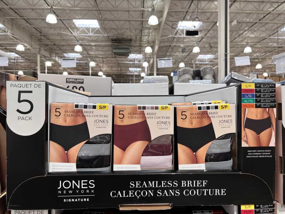 New JONES NEW YORK 5 Pack Seamless Full Brief Panties Size Large