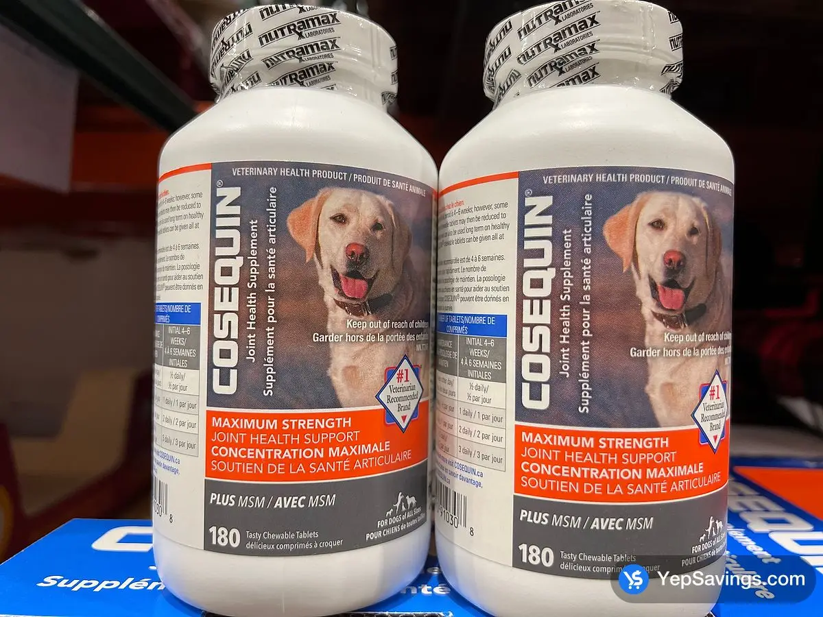 COSEQUIN DS+MSM JOINT SUPPLEMENT FOR DOGS 180 Tablets ITM 1512752 at Costco
