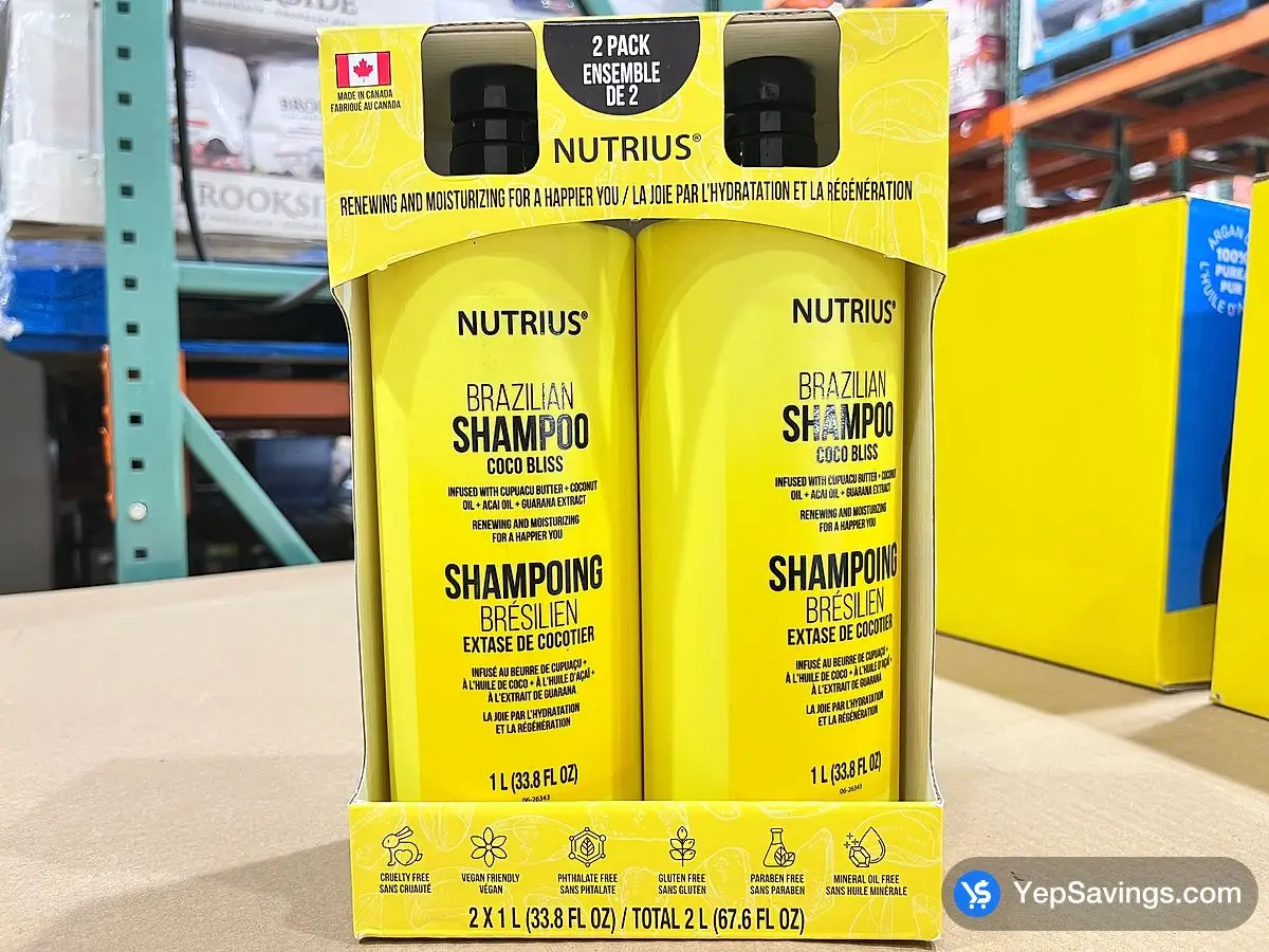 Costco NUTRIUS SHAMPOO CONDITIONER 2 x 1 L - Canada (ITM 1864567)