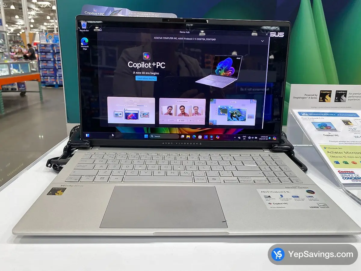 Costco ASUS VIVOBOOK S 15 MICROSOFT COPILOT + PC S5507QA - CB91 - CB - Canada (ITM 2060791)