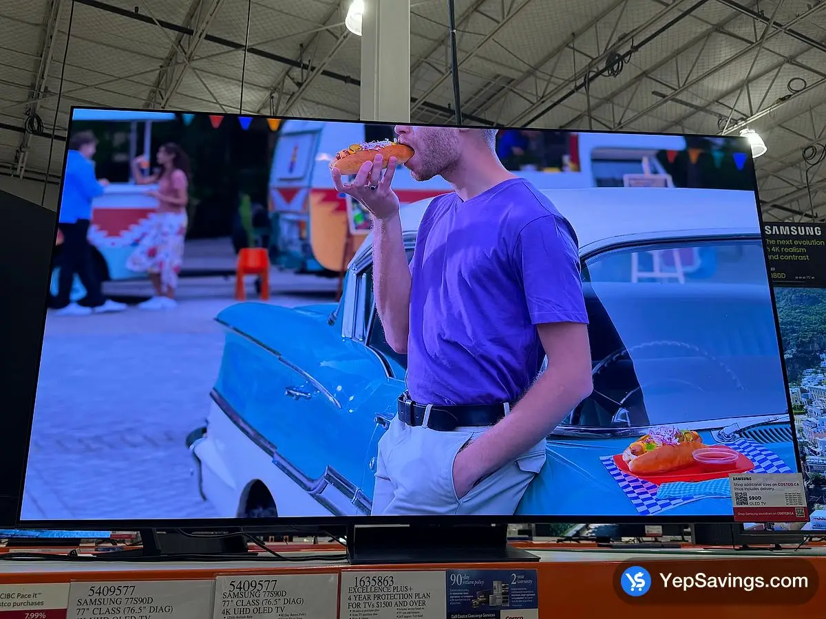 SAMSUNG 77S90D 77 " CLASS ( 76.5 " DIAG ) 4K UHD OLED TV - Costco Canada