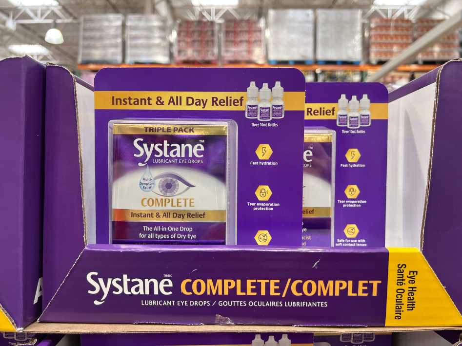 SYSTANE COMPLETE LUBRICANT EYE DROPS 3 X 10 ML ITM 1469833 at Costco