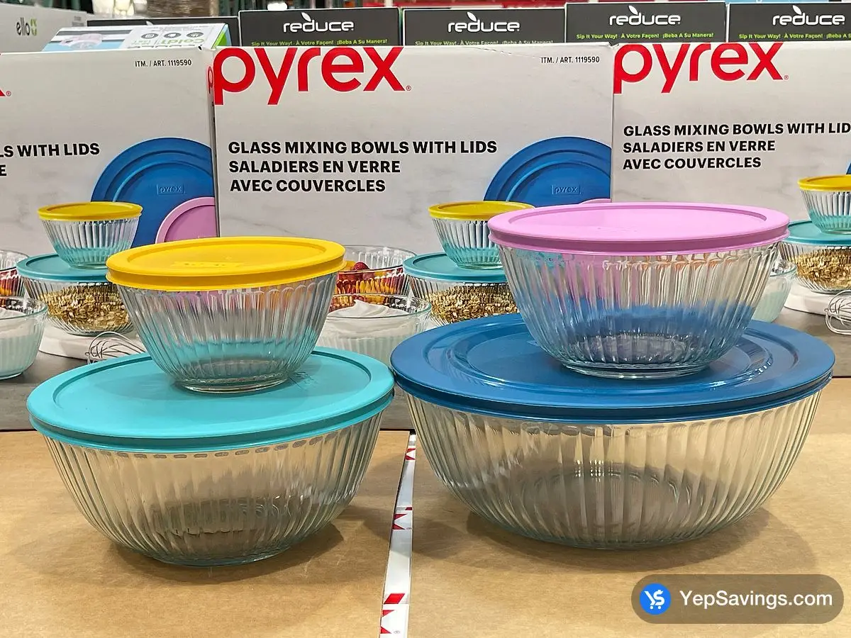 Costco PYREX MIXING BOWLS 8-PIECE SET - Canada (ITM 1119590)