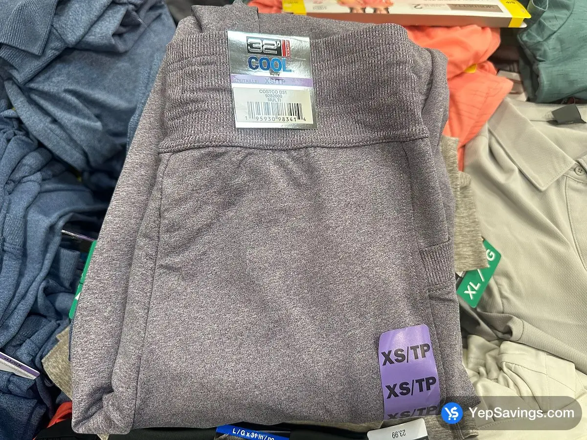 32 DEGREES RIBBED JOGGER + LADIES SIZES XS - XL ITM 9282000 at Costco