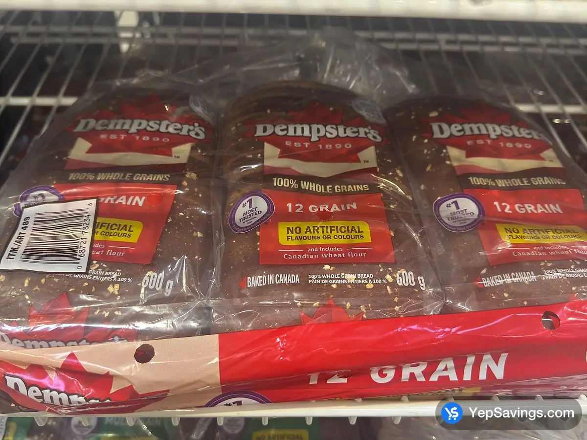 Costco DEMPSTER'S 12 GRAIN BREAD 3 x 600 g - Canada (ITM 489)