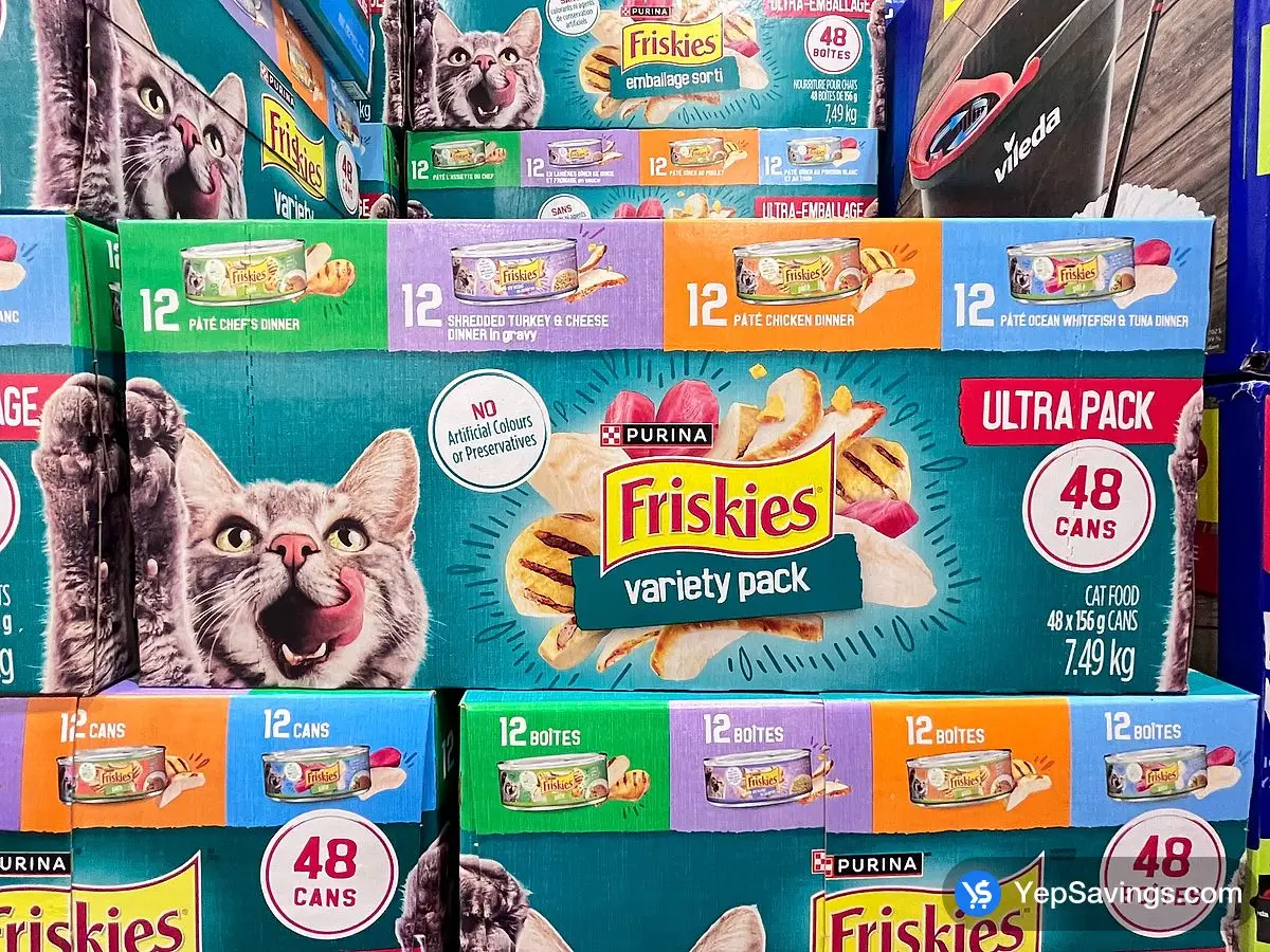 Costco FRISKIES VARIETY PACK 48 x 156 g - Canada (ITM 1377088)