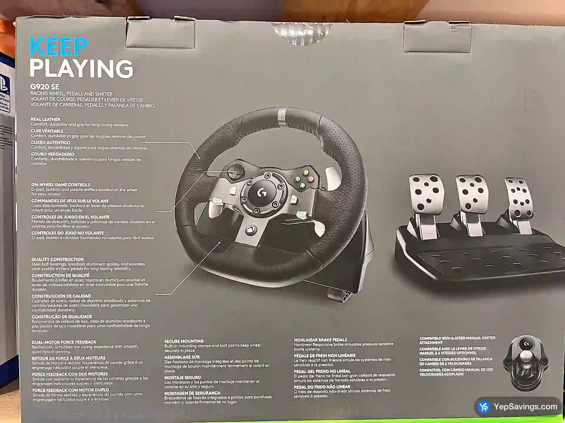 Costco LOGITECH RACE WHEEL AND SHIFTER PS5 or XBOX - Canada (ITM 5101975)