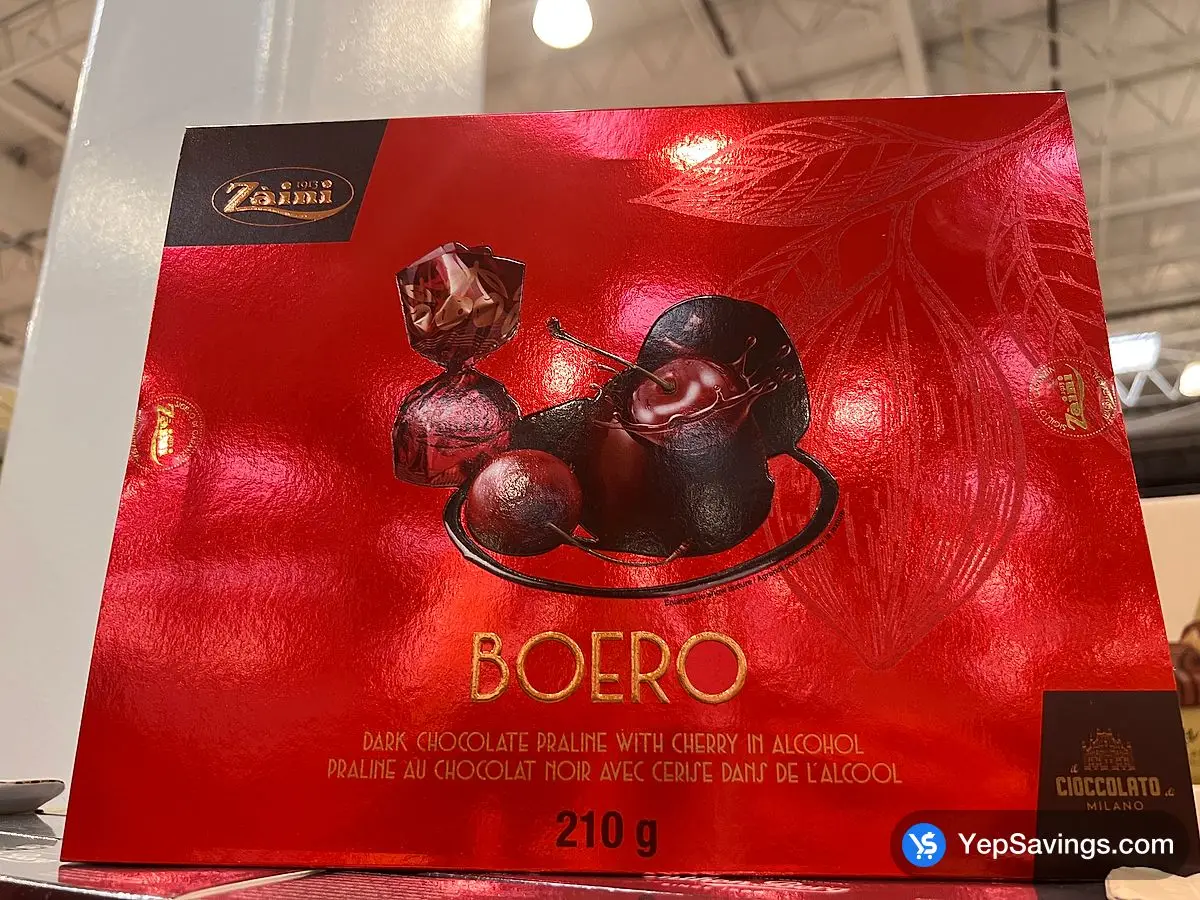 Costco ZAINI CHOCOLATES BOERO CHERRY LIQUOR 210 g - Canada (ITM 1830503)