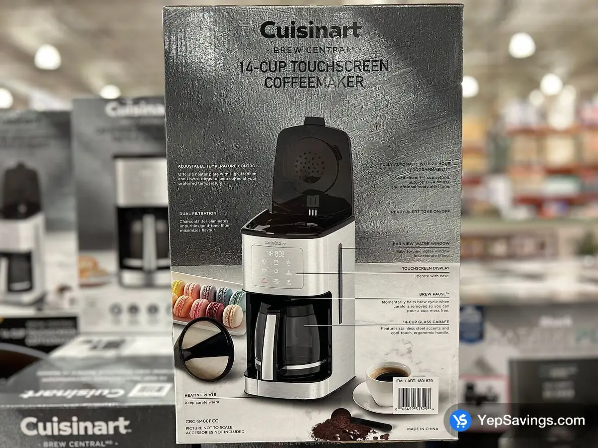 Costco CUISINART TOUCH SCREEN 14 CUP DRIP COFFEE MAKER - Canada (ITM 1891579)