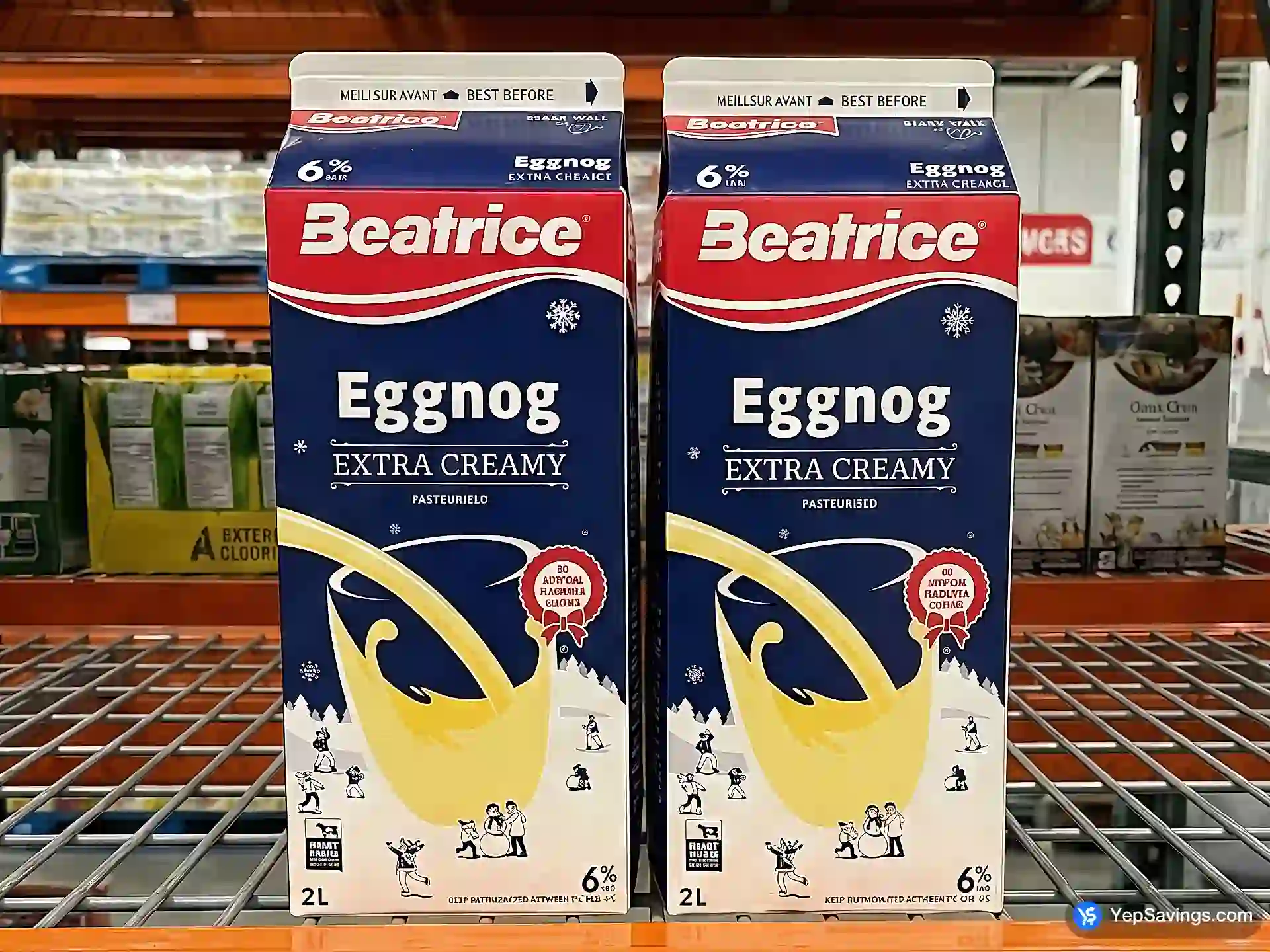 Costco BEATRICE EGG NOG 6% 2 L - Canada (ITM 2372538)