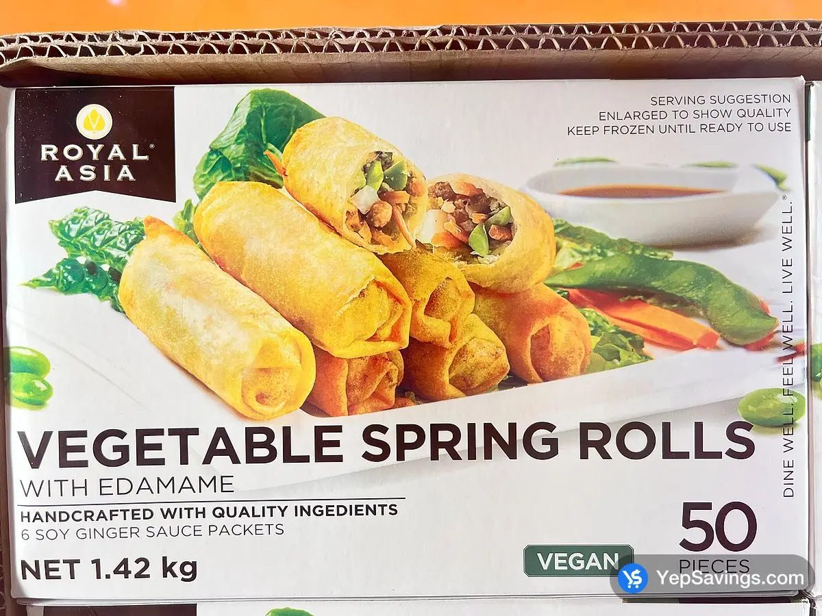 Costco ROYAL ASIA VEG.SPRING ROLL 1.36 kg - Canada (ITM 3337754)