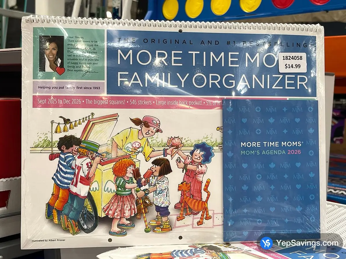 MORE TIME MOMS FAMILY PLANNER 2026 2 PIECES - Costco Canada
