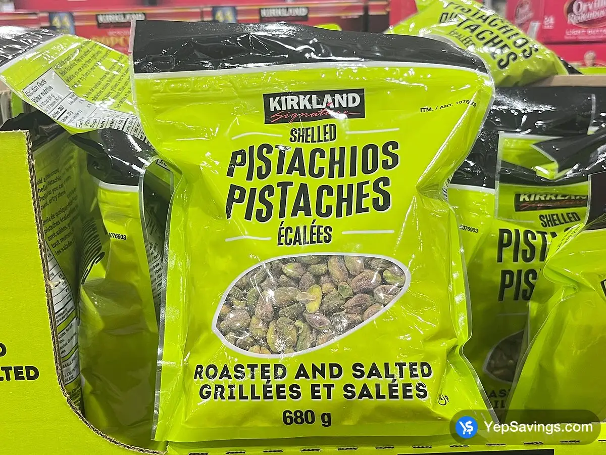 Costco KIRKLAND SIGNATURE SHELLED PISTACHIO 680 g - Canada (ITM 1076903)
