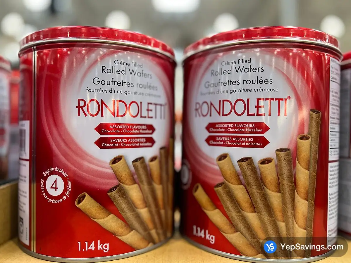 Costco RONDOLETTI ROLLED WAFERS 1.14 kg - Canada (ITM 1836032)