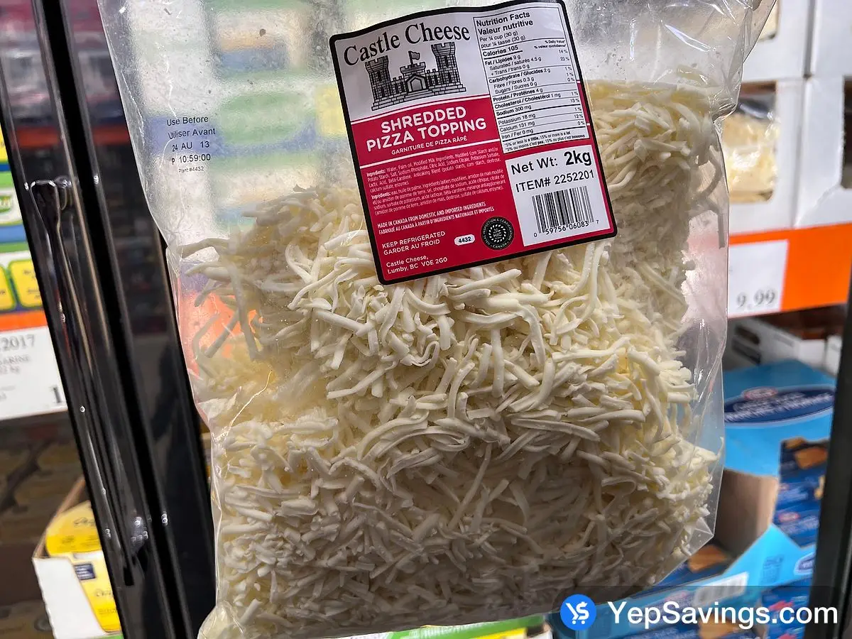 CASTLE CHEESE SHREDDED PIZZA TOPPING 2 kg ITM 2252201 at Costco