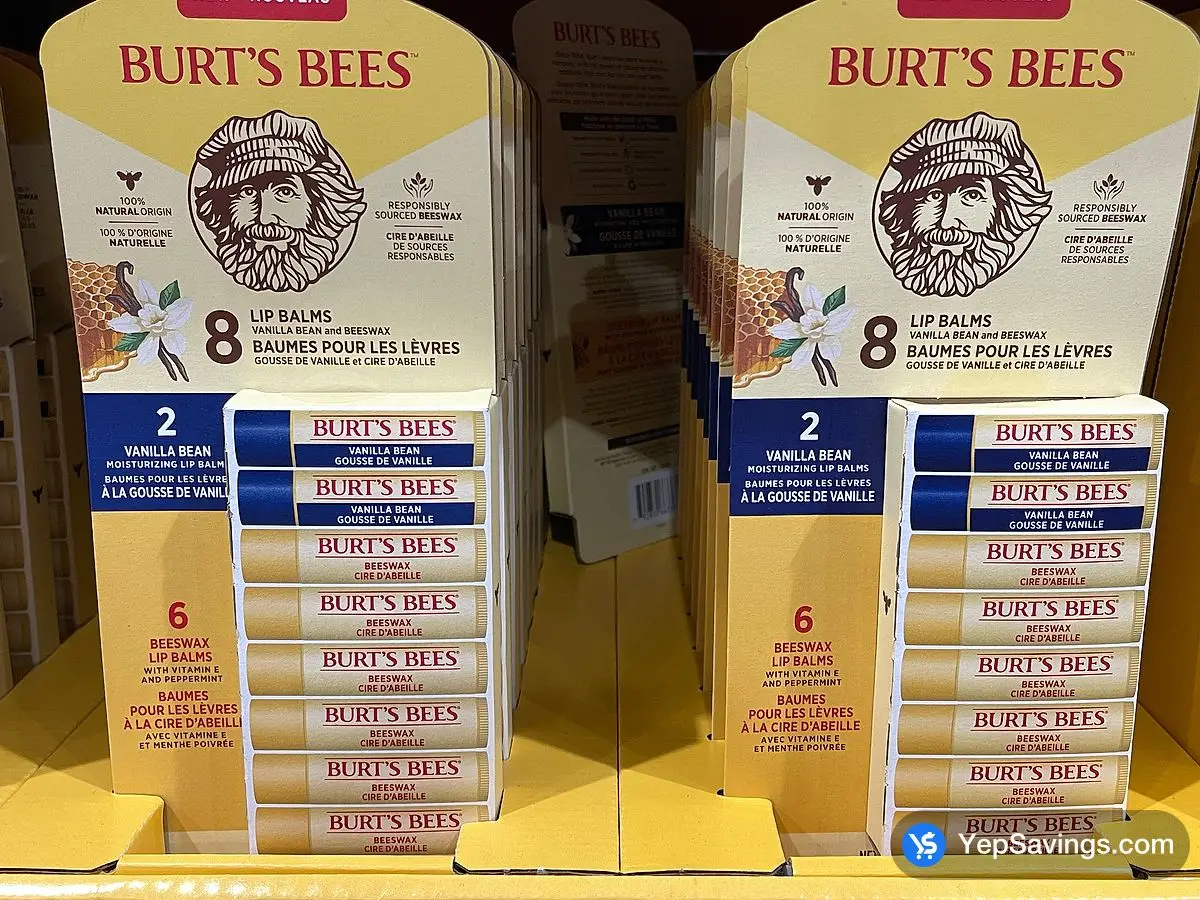 Costco BURT'S BEES LIP BALM PACK OF 8 - Canada (ITM 2411442)