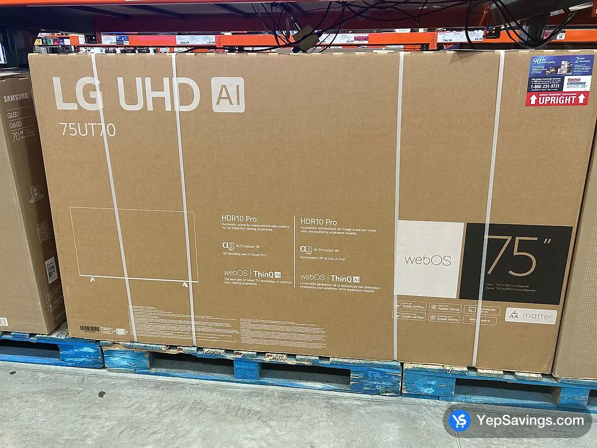 Costco LG 75UT7000 75 " CLASS ( 74.5 " DIAG ) 4K UHD LED LCD TV - Canada (ITM 9307775)