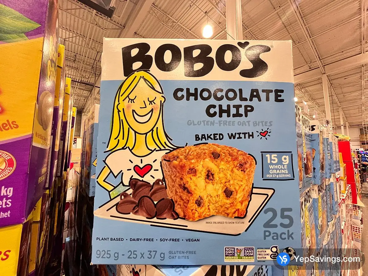 Costco BOBO'S OAT BITES CHOCOLATE CHIP 25 x 37 g - Canada (ITM 4161111)