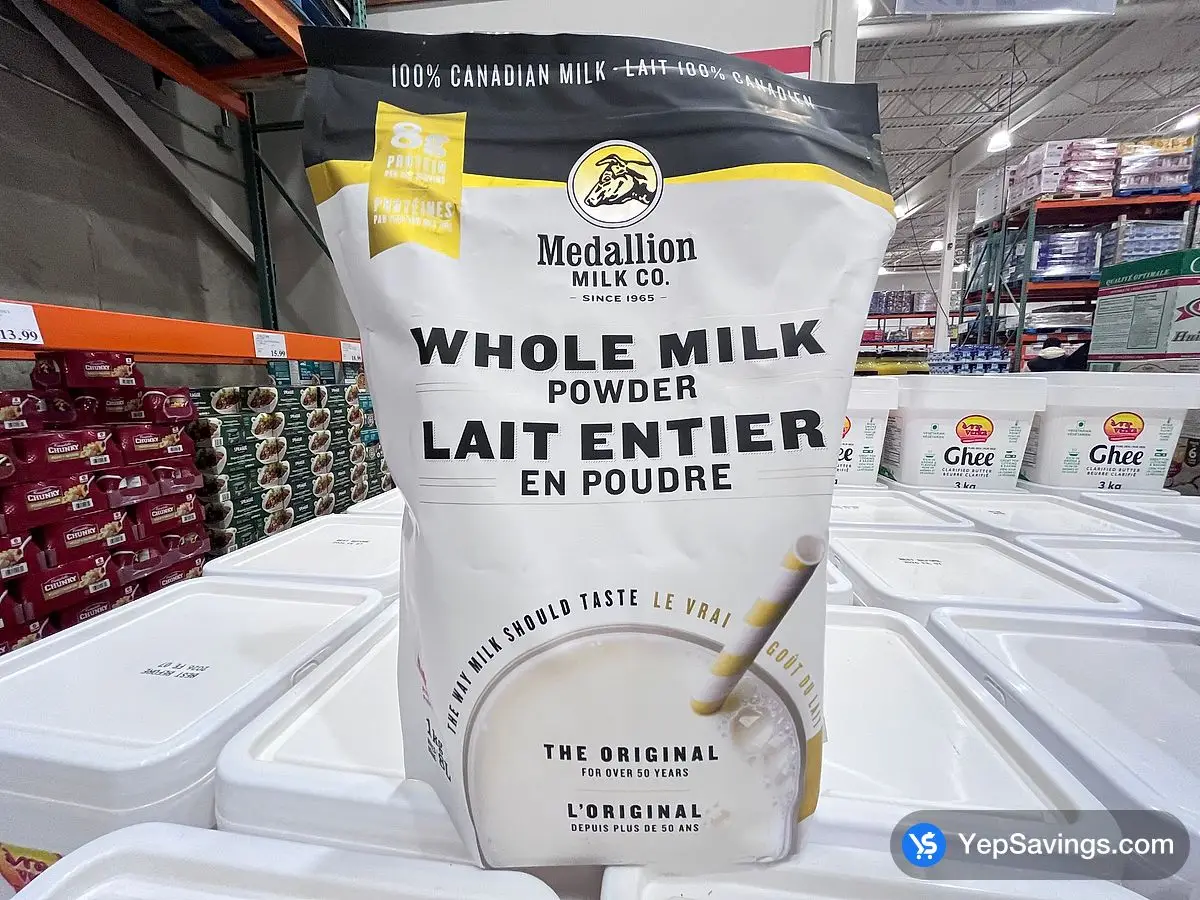 Costco MEDALLION MILK WHOLE MILK POWDER 1 Kg - Canada (ITM 1538292)
