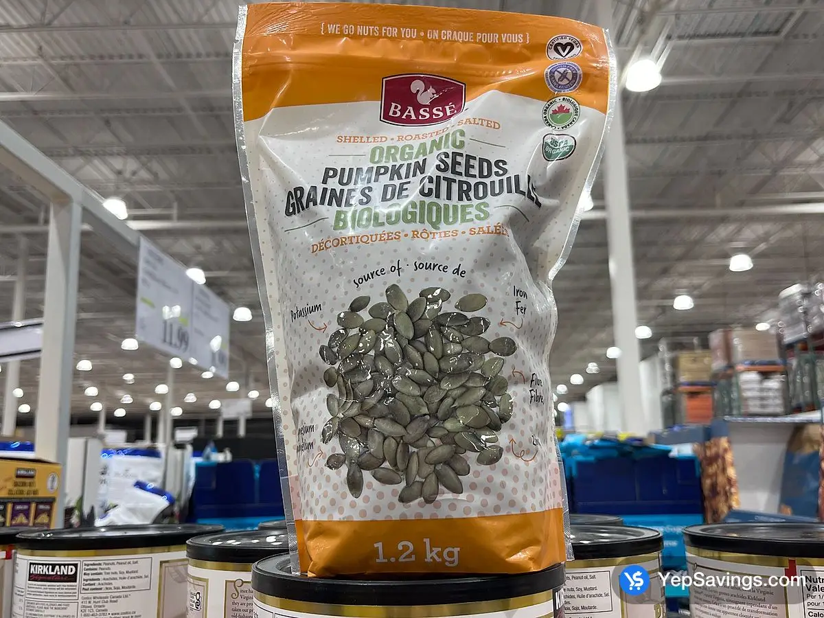 BASSÉ ORGANIC PUMPKIN SEEDS 1.2 kg ITM 1163641 at Costco