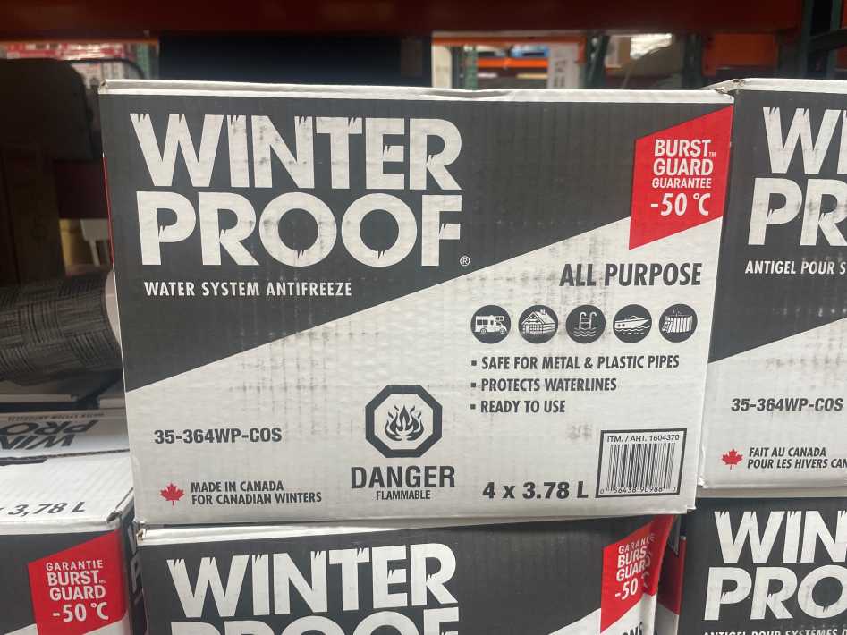 Costco WINTERPROOF RV ANTIFREEZE -50C 4X3.78L - Canada (ITM 1604370)