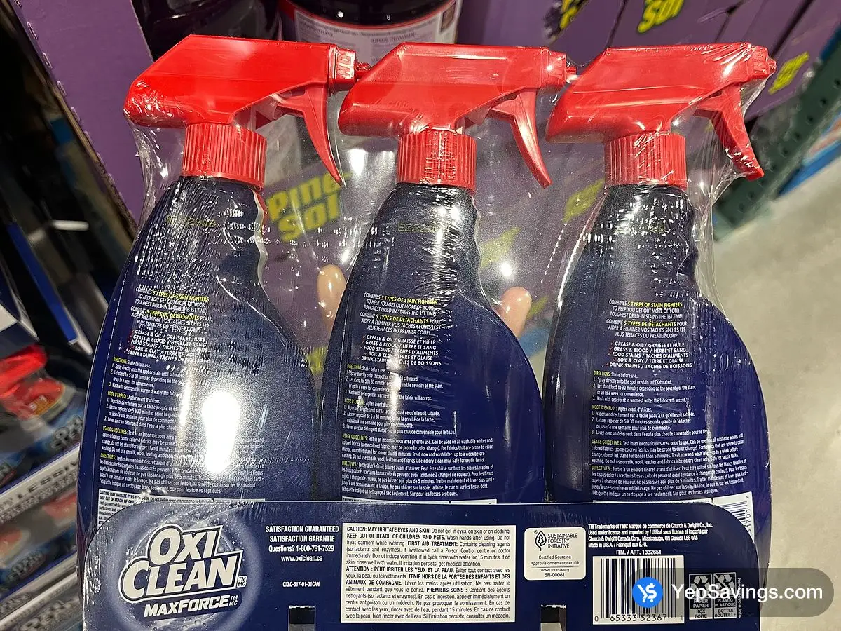 OXI CLEAN MAX STAIN REMOVER 3 x 354 mL ITM 1332651 at Costco