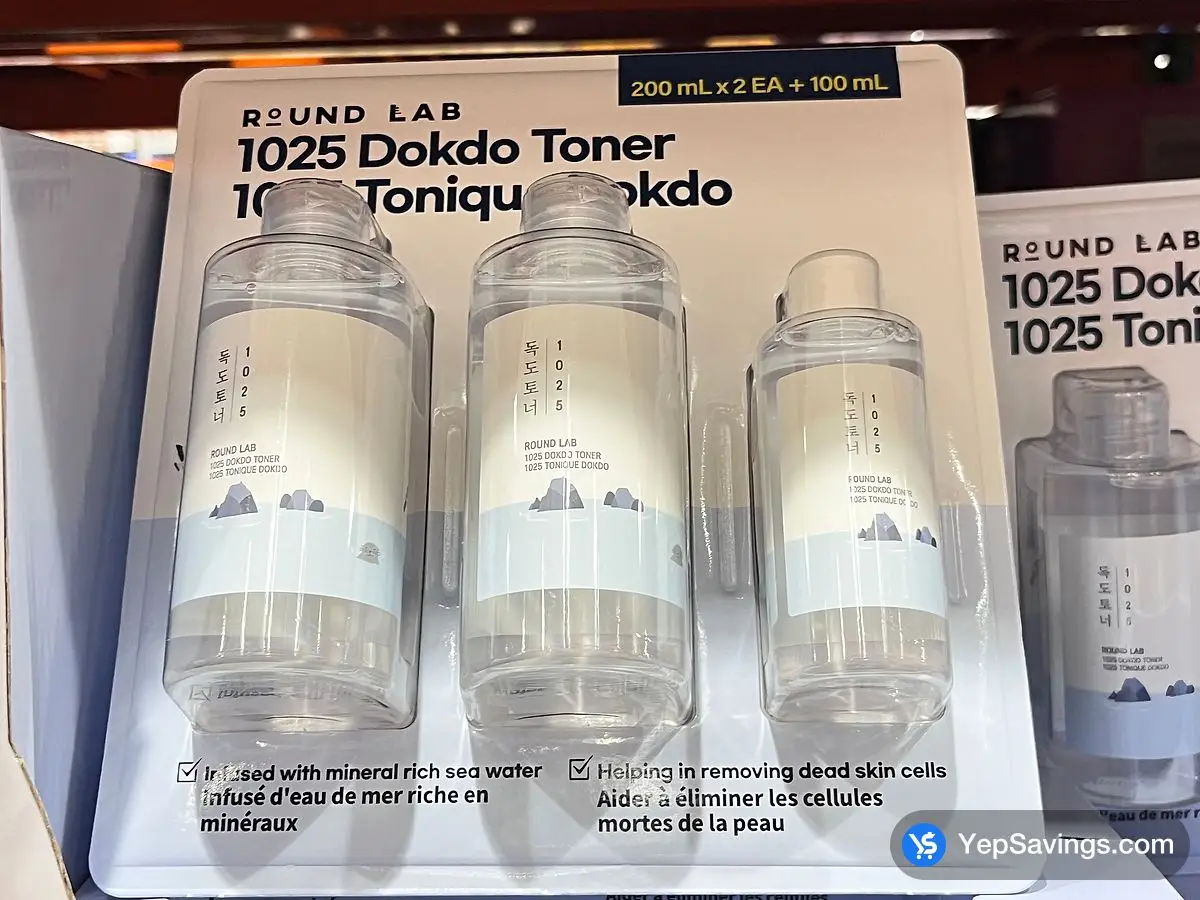 Costco ROUND LAB 1025 DOKDO TONER SET 2 x 200 mL 100 mL - Canada (ITM 1821528)