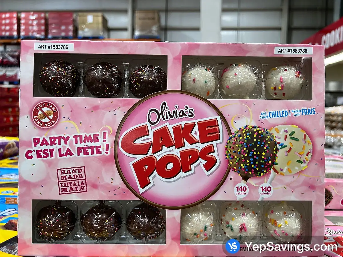 Costco OLIVIA'S CAKE POPS 12 x 38 g D3 - Canada (ITM 1583786)