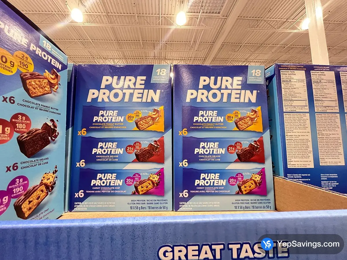 PURE PROTEIN VARIETY PACK 18 X 50g ITM 324143 at Costco