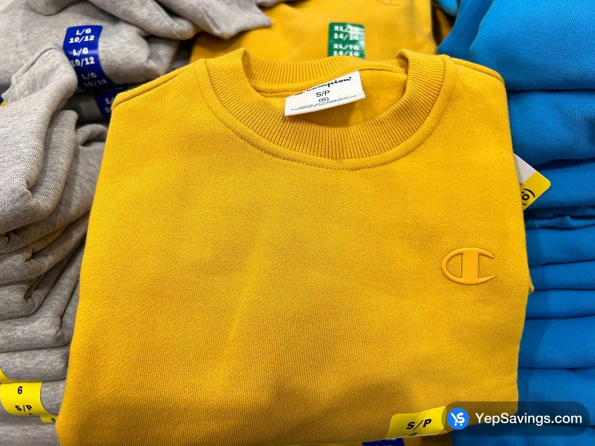 Costco CHAMPION CREW SWEATER KIDS SIZES L - XXL ONLY - Canada (ITM 1720269)