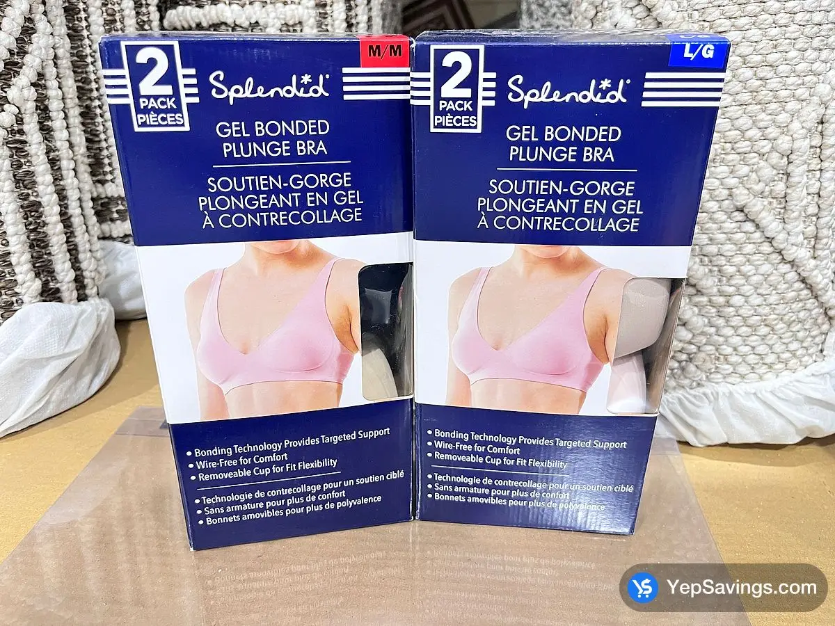 Costco SPLENDID SEAMLESS BRA 2PK + WOMENS SIZES S - XL - Canada (ITM 8008101)