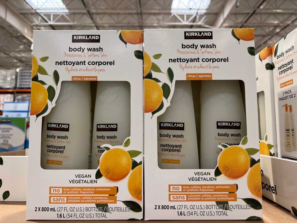 Costco KIRKLAND SIGNATURE BODY WASH 2 x 800 mL - Canada (ITM 1366250)