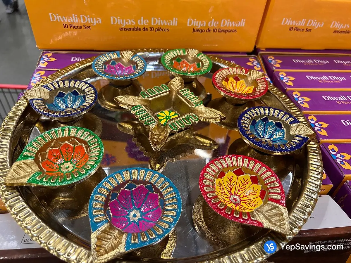 Costco DIWALI DIYA 10 PIECE SET - Canada (ITM 1784872)