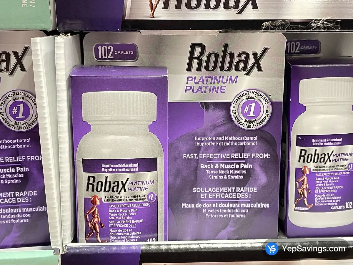 Costco ROBAX PLATINUM 102 CAPLETS - Canada (ITM 5963420)