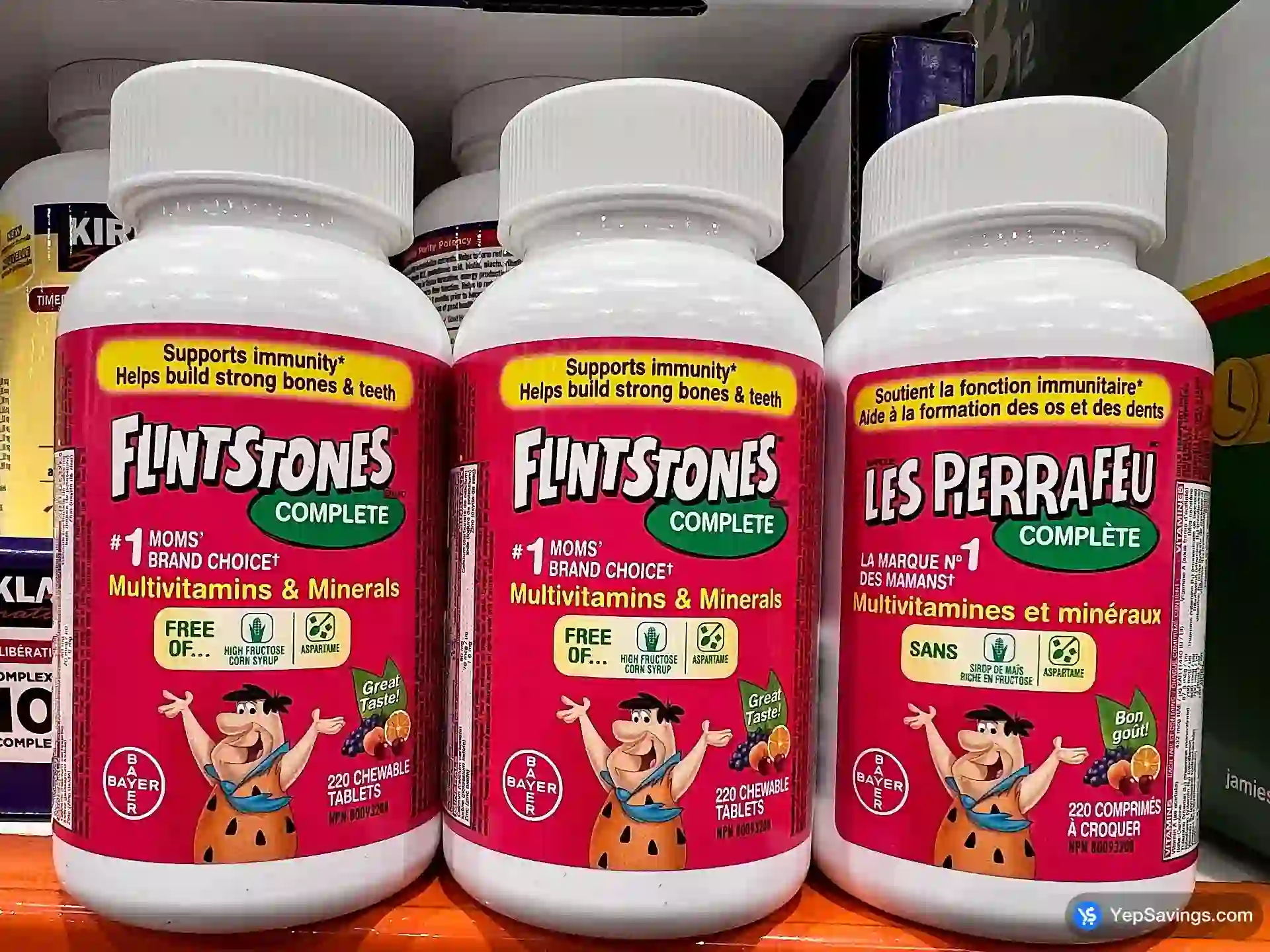 Costco FLINTSTONES COMPLETE CHILDREN'S VITAMINS 220 TABLETS - Canada (ITM 3278780)