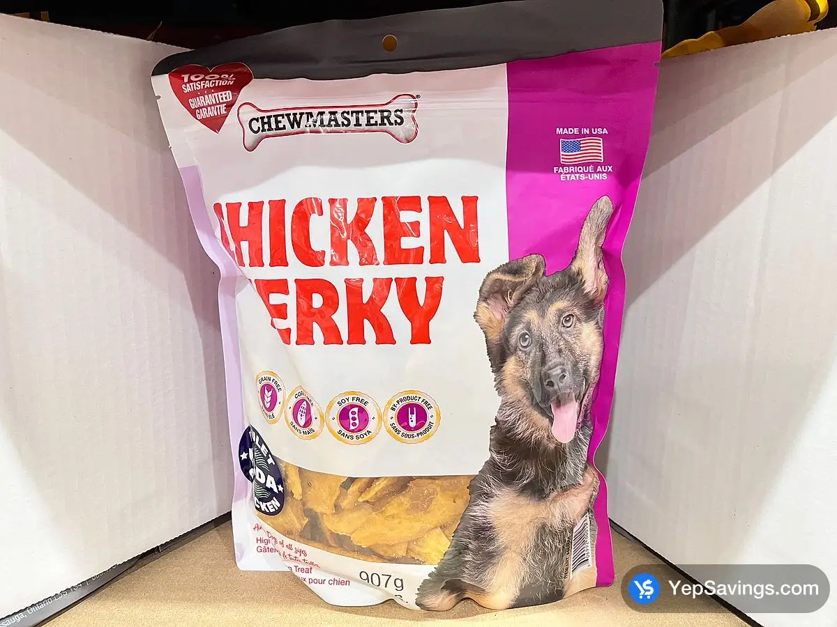Costco CHEWMASTERS CHICKEN JERKY 907 g - Canada (ITM 484666)