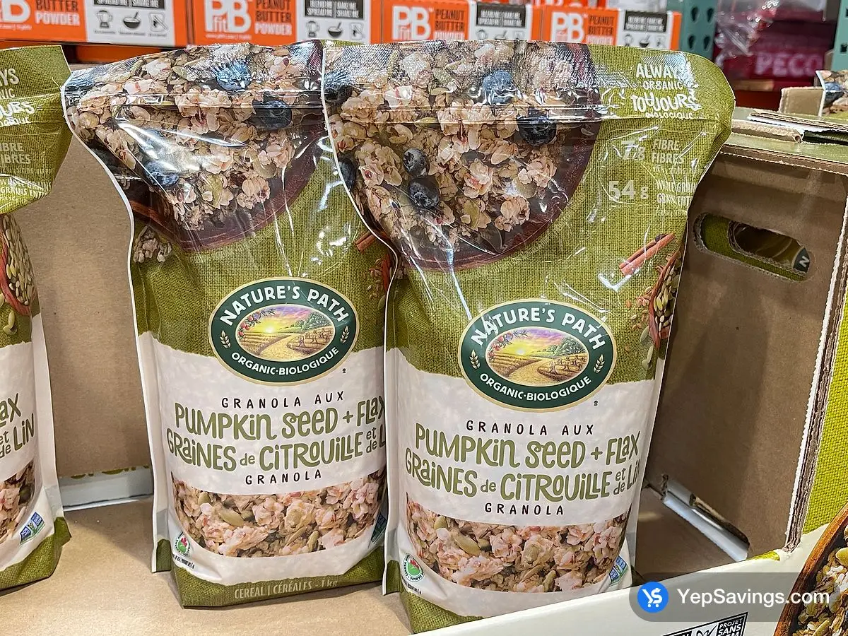 Costco NATURE'S PATH ORGANIC PUMPKIN GRANOLA 1 kg - Canada (ITM 870739)