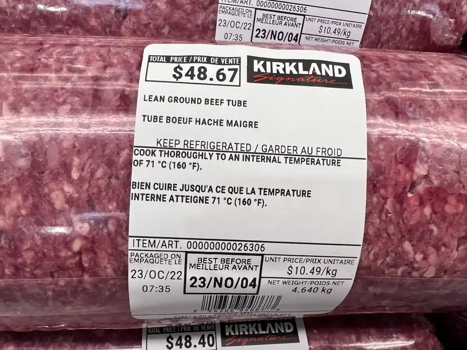 GROUND BEEF TUBE   ITM 26306 at Costco