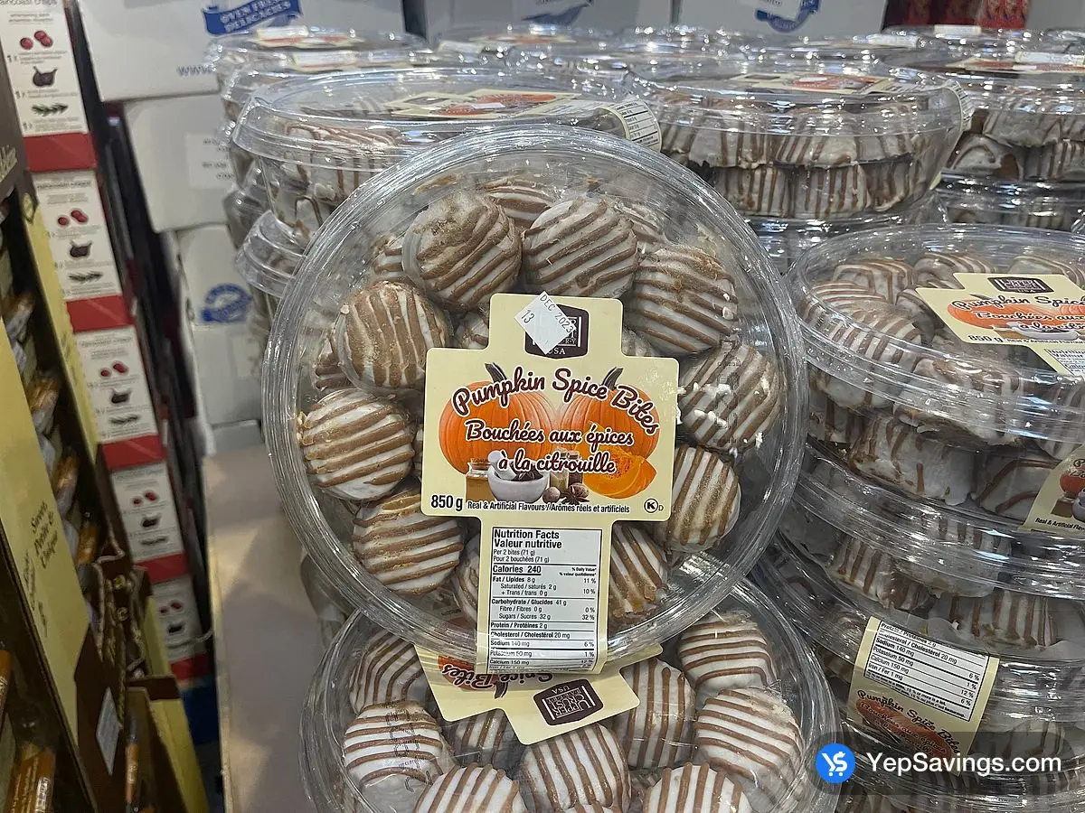 Costco UPPER CRUST PUMPKIN SPICE BITES 850 g - Canada (ITM 2677304)