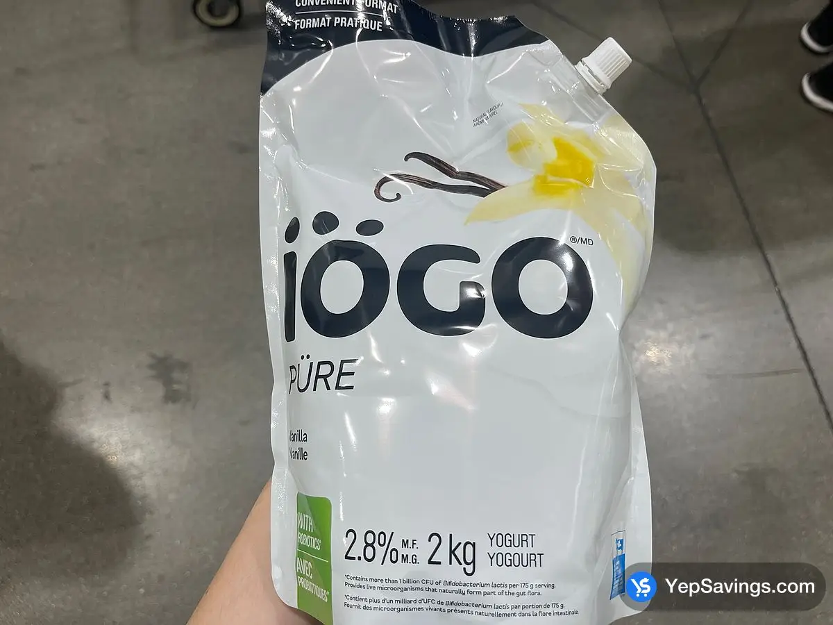 Costco IOGO PURE VANILLA YOGURT 2 kg - Canada (ITM 1355285)