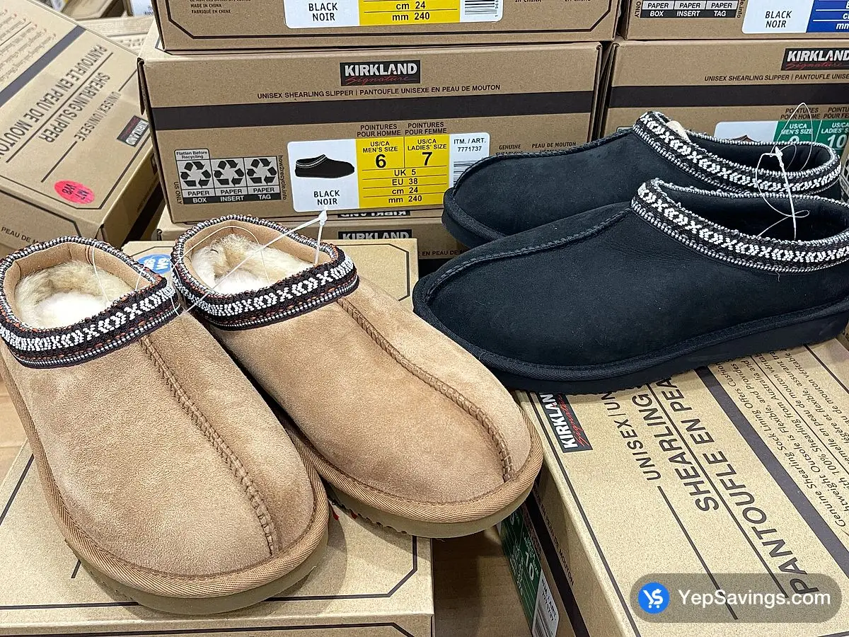 Costco KIRKLAND SIGNATURE SHEARLING SLIPPER UNISEX SIZES 5 - 13 - Canada (ITM 7771737)