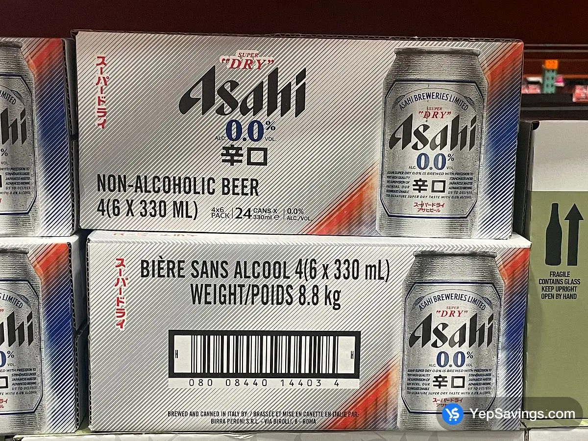 ASAHI ALCOHOL - FREE BEER 24 x 330 mL ITM 1764357 at Costco