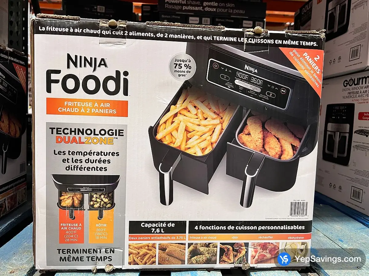 Costco NINJA DUAL ZONE AIR FRYER 8 QT . ( 7.6 L ) - Canada (ITM 1513313)