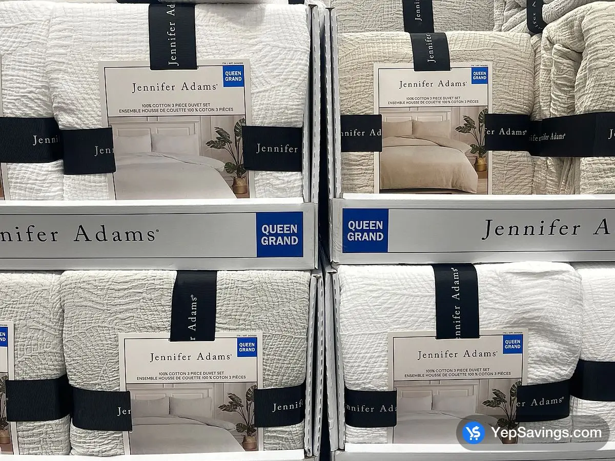 Costco JENNIFER ADAMS DUVET COVER SET QUEEN 3PC - Canada (ITM 3434300)