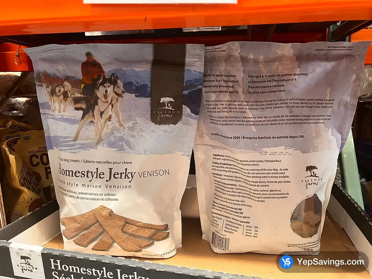 Costco CALEDON FARMS VENISON JERKY 1 KG - Canada (ITM 1797243)