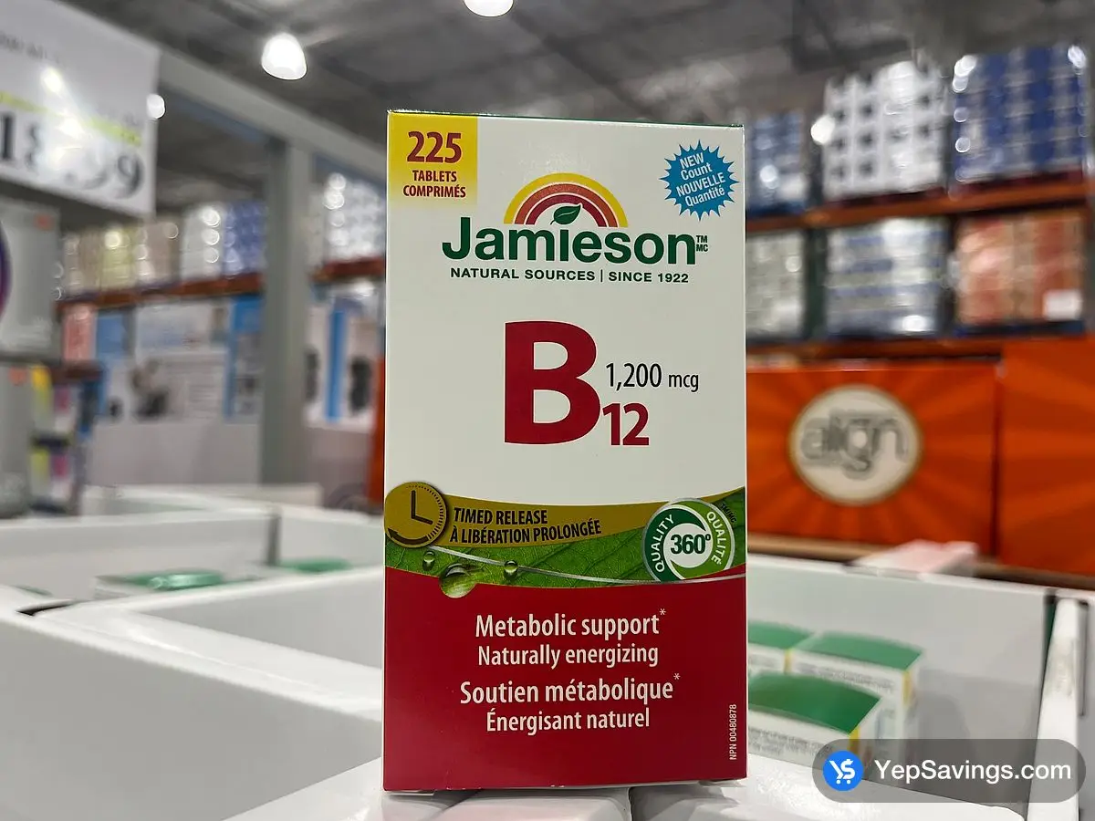 JAMIESON VITAMIN B12 1200 MCG 225 TABLETS - Costco Canada (ITM 3423704)