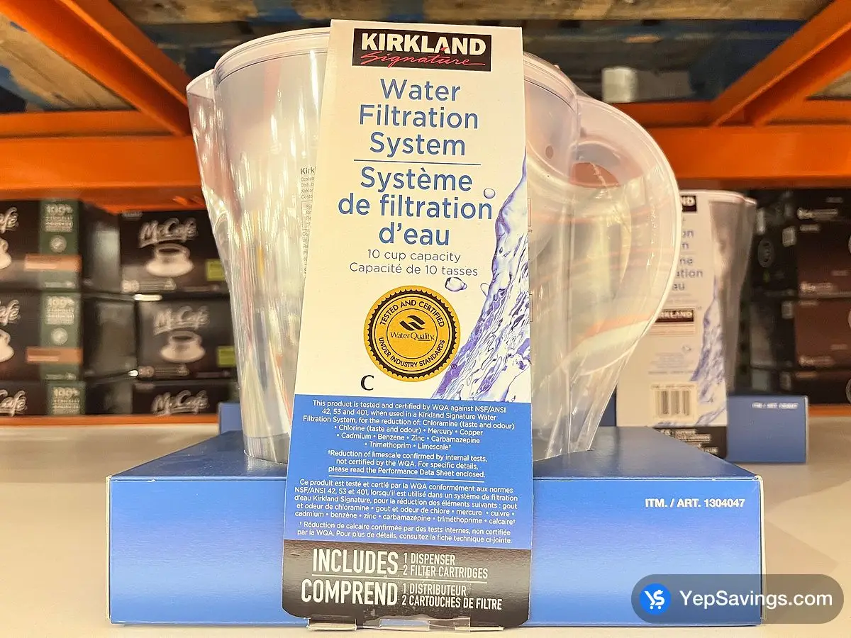 Costco KIRKLAND SIGNATURE WATER FILTRATION PITCHER - Canada (ITM 1304047)