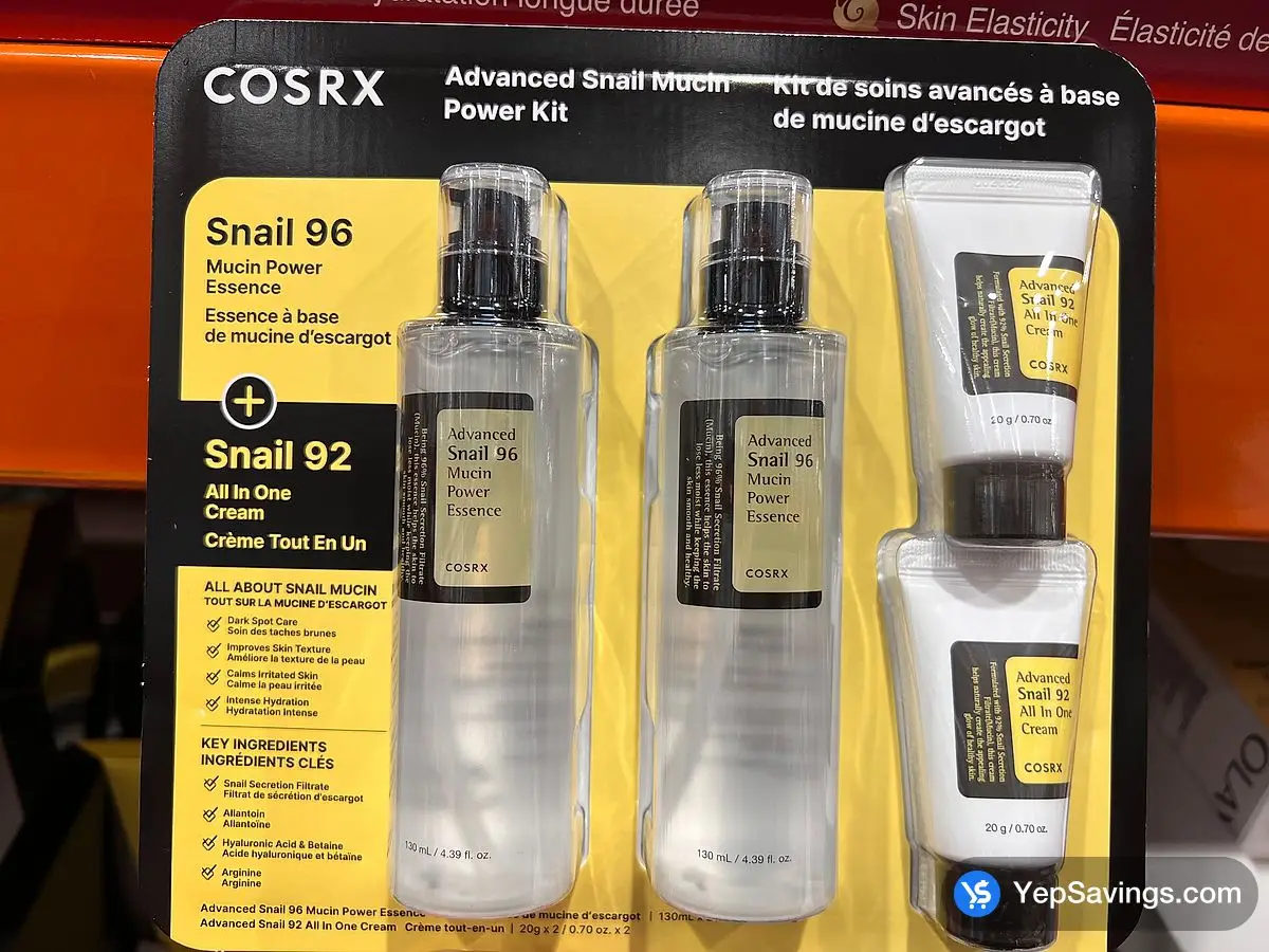 Costco COSRX SNAIL 96 - MUCIN POWER 2 x 130 mL 2 x 20 g - Canada (ITM 1780215)