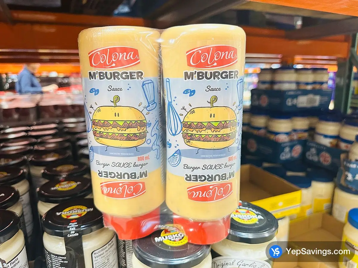 Costco COLONA M'BURGER SAUCE 2 x 800 mL - Canada (ITM 1807847)
