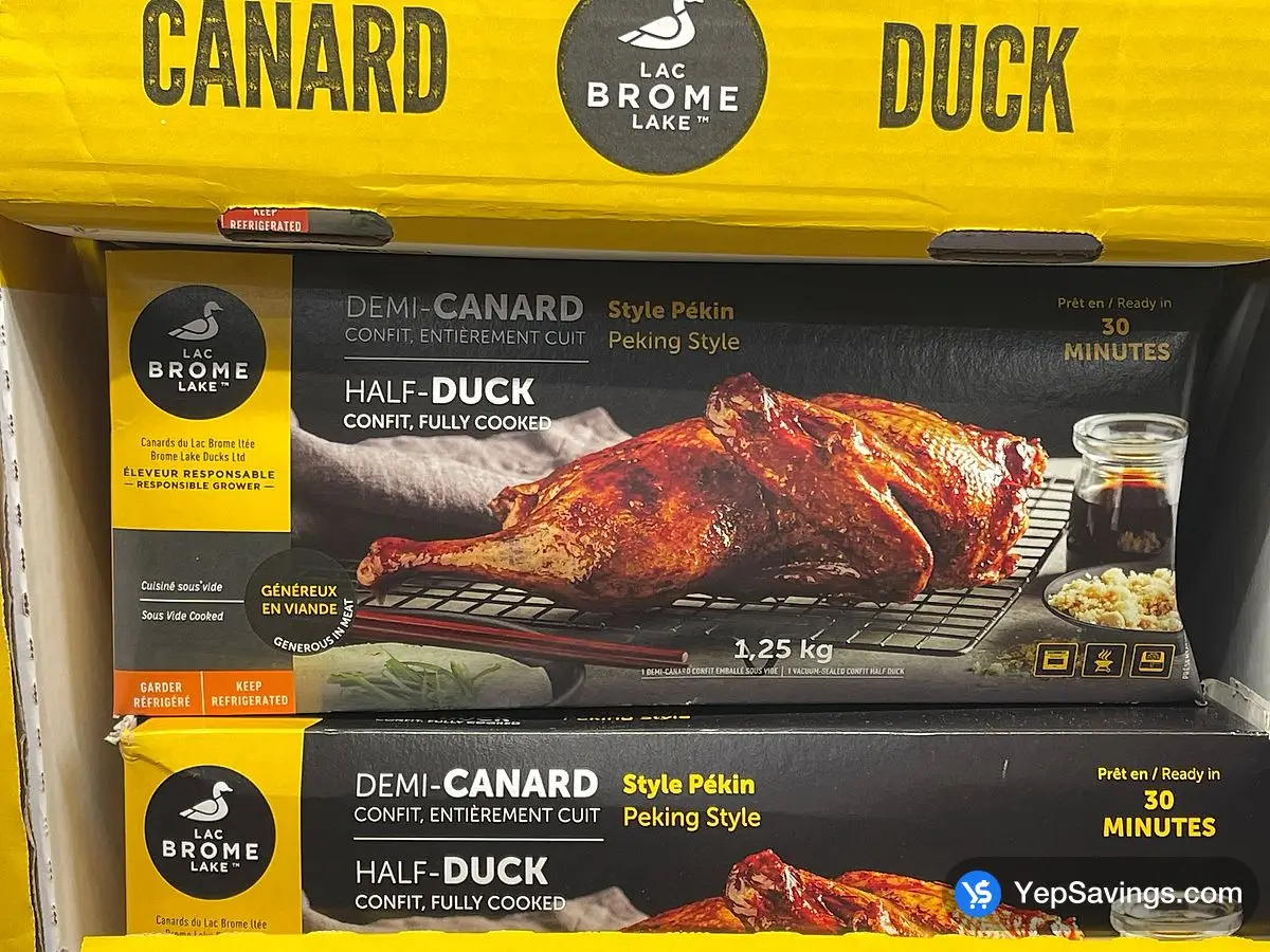 Costco CANARDS DU LAC BROME HALF DUCK PEKING STYLE 1.25 kg - Canada (ITM 1131302)